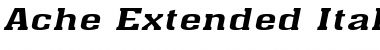 Download Ache Extended Italic Font Title Preview