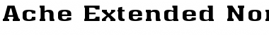 Download Ache Extended Normal Font Title Preview