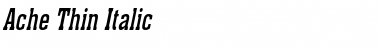 Download Ache Thin Italic Font Title Preview