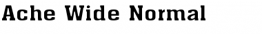 Download Ache Wide Normal Font Title Preview