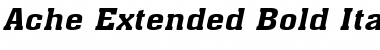 Download Ache-Extended Bold Italic Font Title Preview