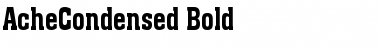 Download AcheCondensed Bold Font Title Preview