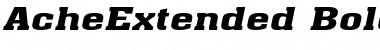 Download AcheExtended BoldItalic Font Title Preview
