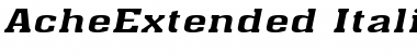 Download AcheExtended Italic Font Title Preview
