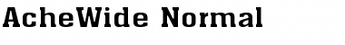Download AcheWide Normal Font Title Preview