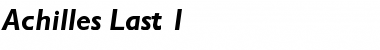 Download Achilles Last 1 Regular Font Title Preview
