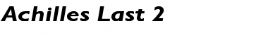 Download Achilles Last 2 Regular Font Title Preview