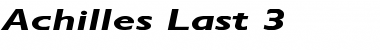 Download Achilles Last 3 Regular Font Title Preview