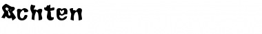 Download Achten Regular Font Title Preview
