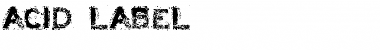 Download ACID LABEL___ Regular Font Title Preview