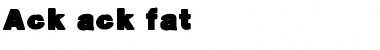 Download Ack-ack Regular Font Title Preview