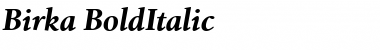 Download Birka BoldItalic Font