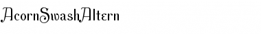Download AcornSwashAltern Regular Font Title Preview