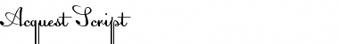 Download Acquest Script Regular Font Title Preview