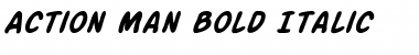 Download Action Man Bold Italic Font Title Preview
