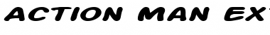 Download Action Man Extended Bold Italic Font Title Preview