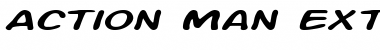 Download Action Man Extended Italic Font Title Preview