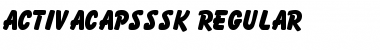 Download ActivaCapsSSK Regular Font Title Preview