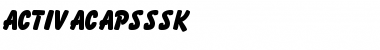 Download ActivaCapsSSK Regular Font Title Preview