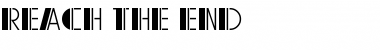 Download Reach the End Regular Font Title Preview