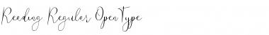 Download Reading Regular Font Title Preview