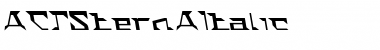 Download ACTStern Italic Font Title Preview