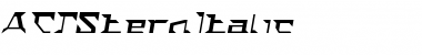 Download ACTStern Italic Font Title Preview