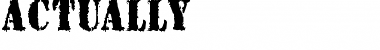 Download Actually Regular Font Title Preview