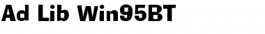 Download AdLib Win95BT Regular Font Title Preview