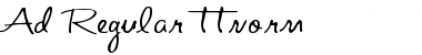 Download Ad Regular Font Title Preview
