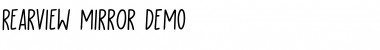 Download Rearview Mirror DEMO Regular Font Title Preview