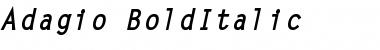 Download Adagio BoldItalic Font Title Preview