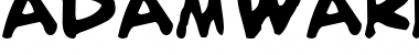 Download adam warren 0.2 Bold Italic Font Title Preview