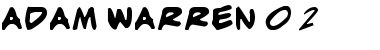 Download adam warren 0.2 Regular Font Title Preview