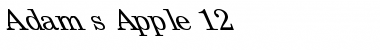 Download Adam's Apple 12 Regular Font Title Preview