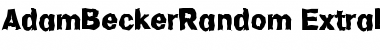 Download AdamBeckerRandom-ExtraBold Regular Font Title Preview