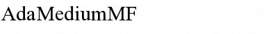 Download AdaMediumMF Regular Font Title Preview