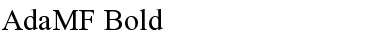 Download AdaMF Bold Font Title Preview