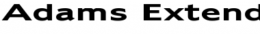 Download Adams Extended Bold Font Title Preview