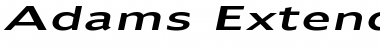 Download Adams Extended Italic Font Title Preview
