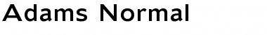 Download Adams Normal Font Title Preview