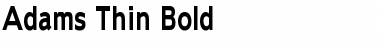 Download Adams Thin Bold Font Title Preview