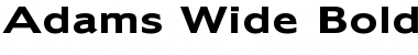 Download Adams Wide Bold Font Title Preview