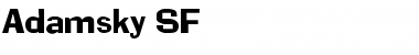 Download Adamsky SF Regular Font Title Preview