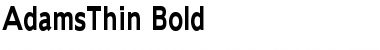 Download AdamsThin Bold Font Title Preview