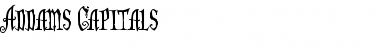 Download Addams Capitals Font Title Preview