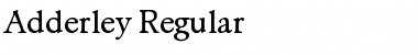 Download Adderley Regular Font Title Preview