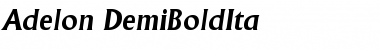 Download Adelon-DemiBoldIta Regular Font Title Preview