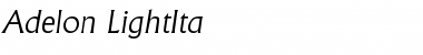 Download Adelon-LightIta Regular Font Title Preview
