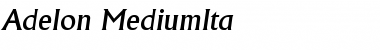 Download Adelon-MediumIta Regular Font Title Preview
